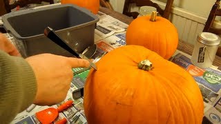 How to make a Jack OLantern  A detailed step by step How To Carve a Pumpkin  Halloween guide [upl. by Tammany]