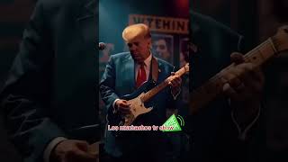 Donald Trump Que Tocando Guitarra 🎸 😱 🔥viral bachata usa shortvideos shorts reel musica [upl. by Yralam281]