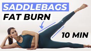 10 MIN SADDLE AREAS WORKOUT  BEST Saddlebags amp Outer Thighs Workout to SLIM DOWN  no equipment [upl. by Vite]