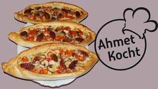 Rezept Pide mit Sucuk  AhmetKocht  türkisch kochen  Folge 160 [upl. by Aikram258]