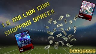 15 MILLION COIN SHOPPING SPREE  PART 1  Madden Mobile 17 [upl. by Purcell]