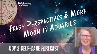 Shake it UP Fresh Perspectives and More First Quarter Aquarius Moon  Astro Vibe for Fri Nov 8 [upl. by Wershba]