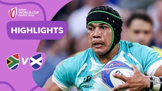 Springboks SUBLIME against Scots  South Africa v Scotland  Rugby World Cup 2023 Highlights [upl. by Melan35]