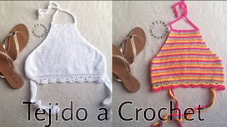 Top tejido a crochet  Tejidos de verano [upl. by Michaeu]