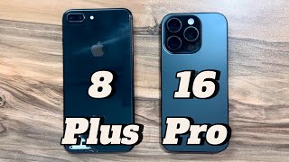 iPhone 8 Plus vs iPhone 16 Pro [upl. by Aseretairam]