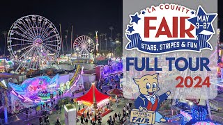 LA County Fair 2024  Full Guide and Tour  Rides  Food  Animals  Exhibits [upl. by Ramas]