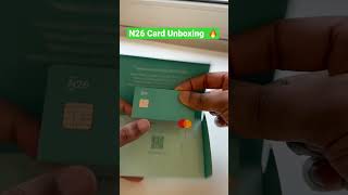 Review N26 card Unboxing  Aqua Card N26 SmartBest Bank Accounts in Germany for expats amp students [upl. by Neenwahs264]