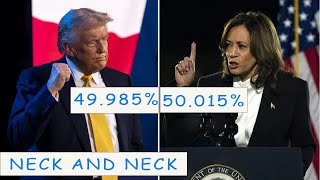 Trump amp Harris Neck And Neck Nate Silvers Final Forecast Ends In Virtual Tie As Harris Closes Gap [upl. by Nunnery]