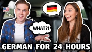 I spoke ONLY GERMAN to my American boyfriend for 24 HOURS  Feli from Germany [upl. by Anagrom]