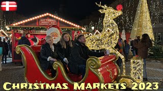 Christmas Markets 2023 🇩🇰 Julemarked Copenhagen Denmark  Saturday 4 November  4K Walk jul [upl. by Tiffanie]