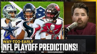 Cowboys Bucs amp amp Texans headline waytooearly NFL Playoff bracket predictions  NFL on FOX Pod [upl. by Anneiv]