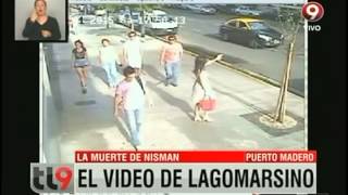 Difunden video de Lagomarsino ingresando al edificio de Nisman [upl. by Assisi]