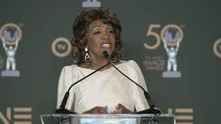 Maxine Waters  Honoree  2019 NAACP Image Awards  Full Backstage Interview [upl. by Eelak817]