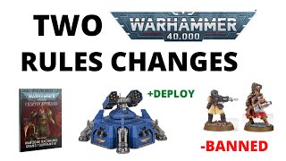 TWO Warhammer 40K Rules Changes  Fortifications Buffed Allied Subfactions Nerfed [upl. by Nocaed]