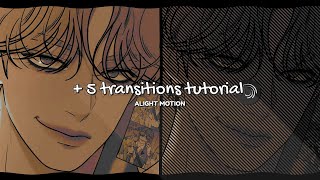 alight motion 5 transitions tutorial ♪ 37 [upl. by Thibaut]