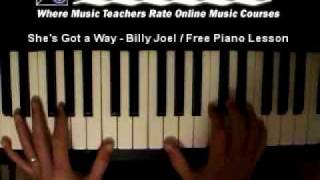 Shes Got a Way  Billy Joel  Free Piano Lesson [upl. by Hamimej427]