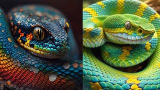 Top 20 Most Beautiful Snake species In The World [upl. by Oicnevuj453]