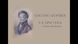 GIACOMO LEOPARDI  LA GINESTRA [upl. by Otes336]