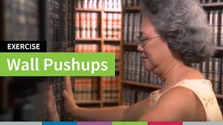 Wall Pushups Strength Exercise for Older Adults [upl. by Eoj]