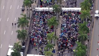 Thousands flock to Ultra Music Festival in downtown Miami despite rainy conditions [upl. by Kaia412]