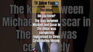 Steve Carell’s Improvised Kiss  The Office TV Fact 💋 shorts [upl. by Dukey]