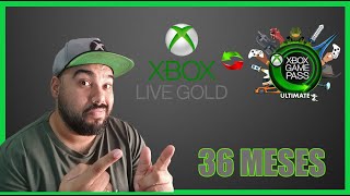 CONVERTENDO 36 MESES XBOX LIVE GOLD para XBOX GAME PASS ULTIMATE I JANEIRO 2023  JANEIRO 2026 [upl. by Ailaroc]