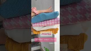 Myntra Winter Wear Haul 2022  Trendy Sweater Haul myntrawinterwear youtubeshorts sweaterhaul [upl. by Candless390]