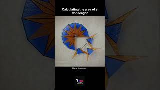 Learn how to calculate the area of a dodecagon 12sided polygon with a simple formula 📐✨ vcan [upl. by Palmira]