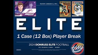 2024 DONRUSS ELITE Football 1 Case 12 Box PLAYER Break eBay 100724 [upl. by Bathilda987]