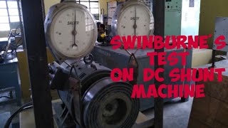 DC SHUNT MACHINESWINBURNE TESTTAMIL mathimeenaeee9221 [upl. by Reffotsirk]