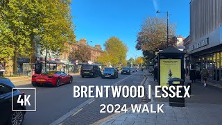 Brentwood Town Walk  Essex  2024 [upl. by Hennebery]