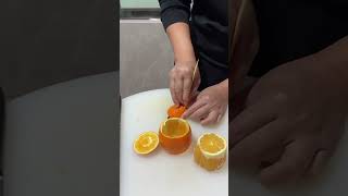 fruit carving tutorial orange fruitcarving satisfying [upl. by Lauri]