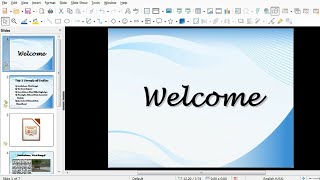 How To Create a libreoffice impress Presentation 🔥🔥 [upl. by Gothart]