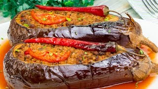 Aubergines farcies au four – un plat savoureux au goût spécial de la cuisine turque   SavoureuxTV [upl. by Drucill484]