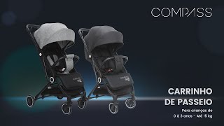 Carrinho de Bebê Passeio Vira Berço COMPASS Até 15kgs Maxi Baby [upl. by Nnaytsirk]