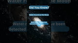 Water Found on the Moon space cosmos spacefacts MoonWater LunarDiscovery SpaceScience [upl. by Eeramit]