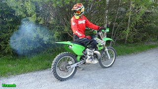 2003 Kawasaki KX250 Fun Spring Ride [upl. by Ramunni]