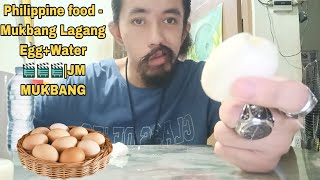 Philippine food  Mukbang Lagang EggWater 🎬🎬🎬JM MUKBANG [upl. by Shurwood]