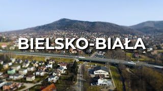 BielskoBiała z drona  Zima  LECE W MIASTO™ 4k [upl. by Marden]