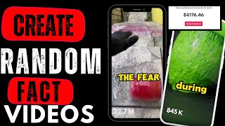 How to Create RANDOM FACT videos for TikTok creativity program  MAKE RANDOM FACTS VIDEOS [upl. by Monroy]