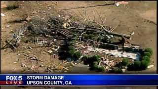 Tornado damage in Upson County GA [upl. by Iderf547]