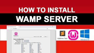 How to Download and Install Wamp Server on Windows 10  Step by Step Method  Latest 2021  DCODE [upl. by Holle784]