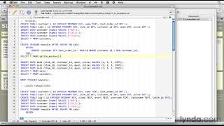 SQLite Tutorial  How to update tables using triggers [upl. by Nilson]