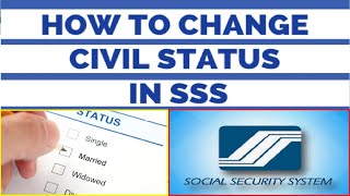 Guide on how to change civil status in SSS  from single to married  updated 2021 [upl. by Nevram51]