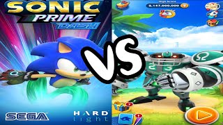 Sonic Prime Dash 🆚 Sonic Dash  Classic Sonic 🆚 Linebacker Omega Vs Bosses All Characters Unlocked [upl. by Ajram]