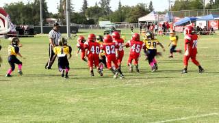 SUNNYSIDE vs SANGER Mighty Mite Football Game 2014 [upl. by Leahcimnaes356]