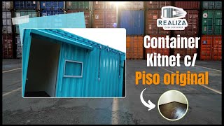 Kitnet CONTAINER com Piso Naval Original [upl. by Ariom857]