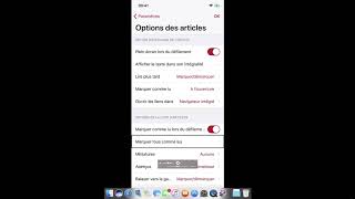 tuto présentation de lapplication lire un lecteur de flux RSS sur IOS [upl. by Trovillion]