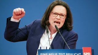 Andrea Nahles blickt auf Stationen ihrer Karriere [upl. by Tammie]