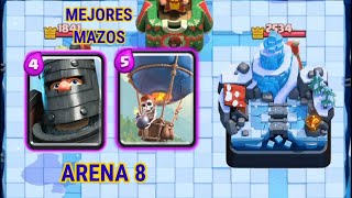 mejores mazos para arena 8 l Clash royale l 2023 SIN LEGENDARIAS [upl. by Halak]